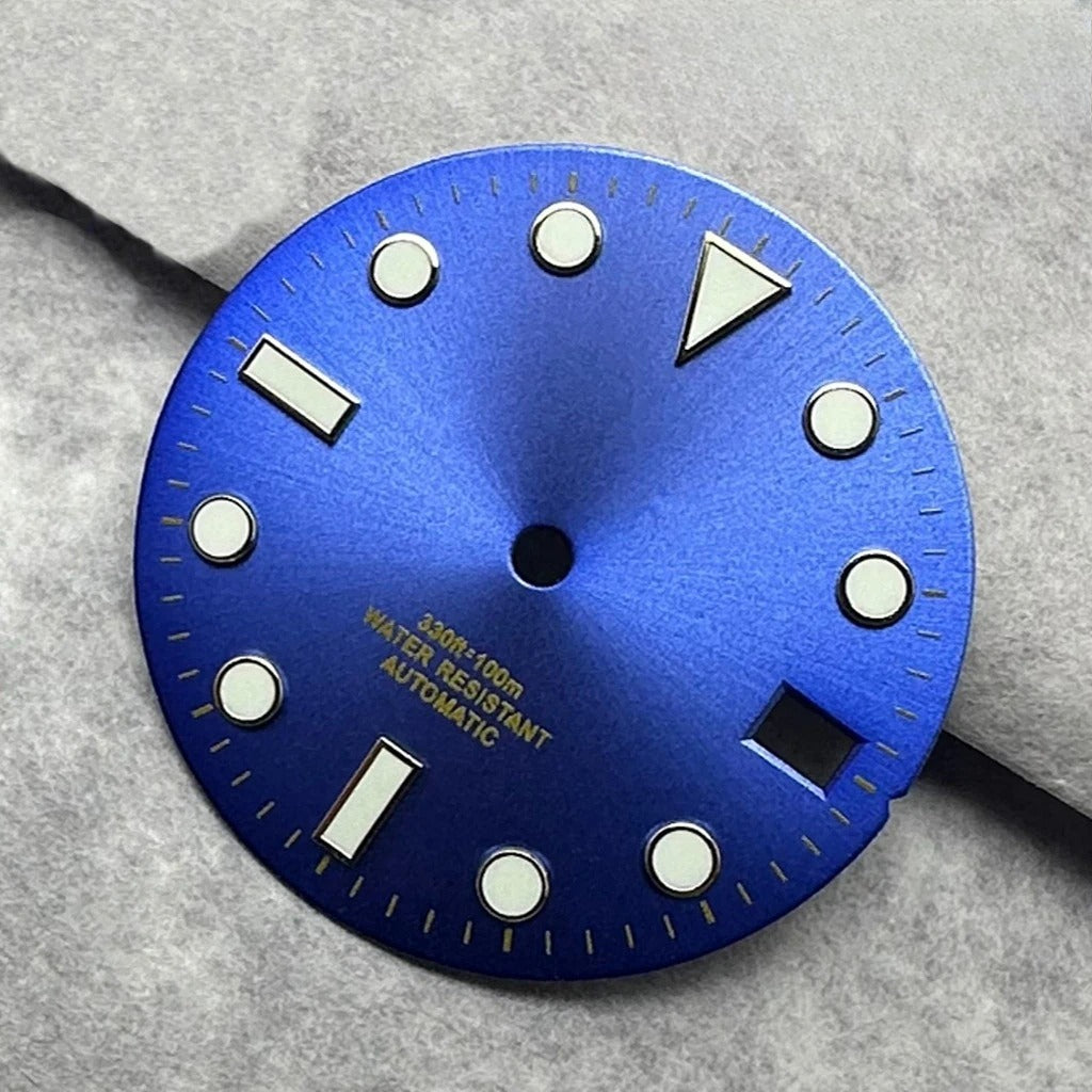 28.5mm Multicolor Watch Dial with Date Window Luminous Dial Fit NH35 /NH36/4R/7S