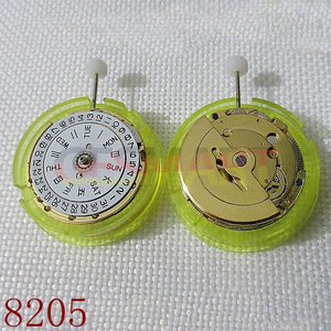 8205 2813 Automatic Mechanical Movement 3 Hands Golden MINGZHU 2813 Date Day