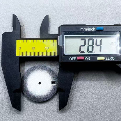 28.5mm gradual black matte watch dial, designed for ETA2824 movement precision.