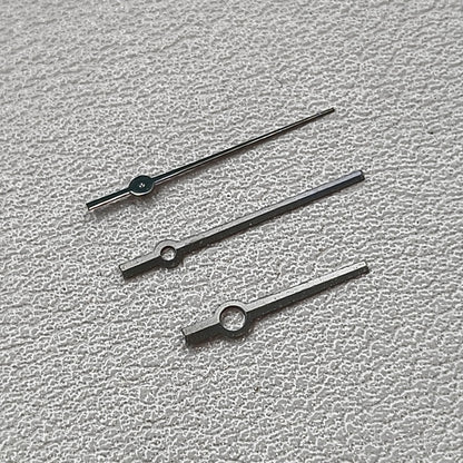 6.7X10.35X11mm Silver Trim No Lume Watch Hands for NH05/NH06 Fit 31mm Case