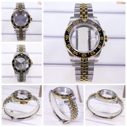 40mm Watch Case Sapphire For SUB Nh35 GMT Nh34 Nh36 Nh70 Nh72 2824 Miyota8215