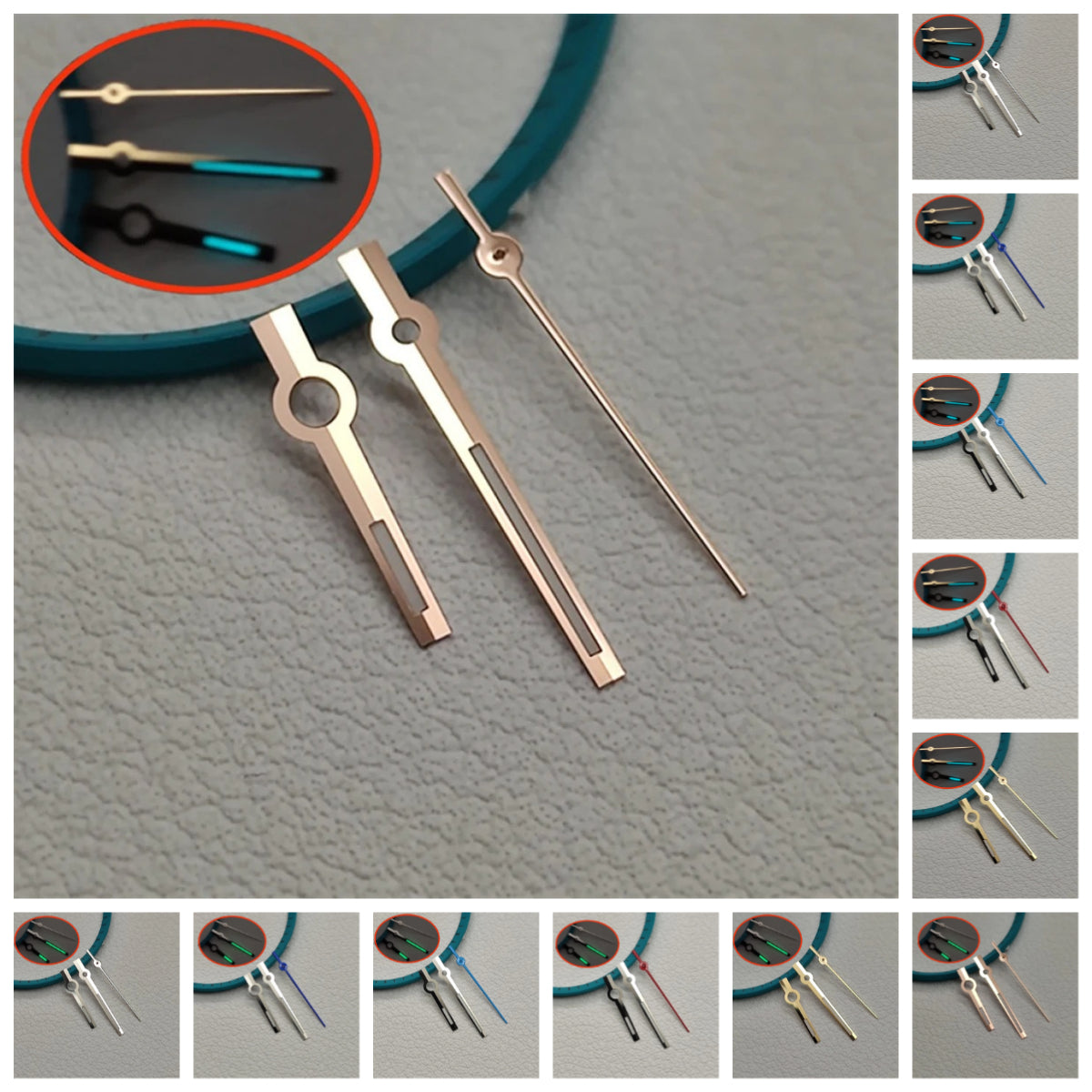 Watch Hands for NH35 NH36 4R 6R Replacement BGW9/ C3 Luminous Silver/Gold/Rose