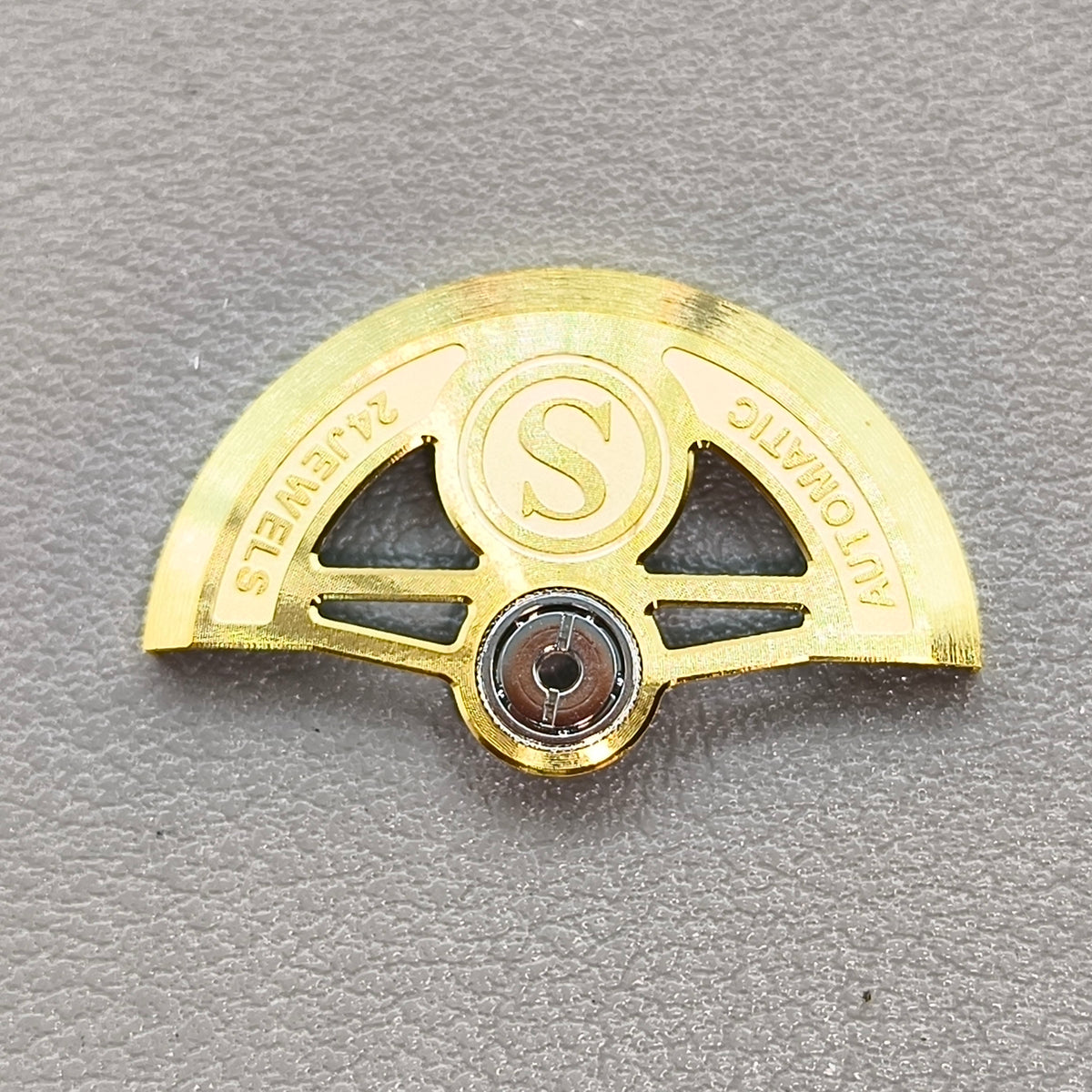 Replacement Modified Golden Hollow S Carved Rotor Oscillating Weight for NH35 NH36