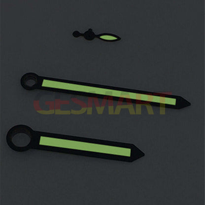 Aiguilles de montre 3 aiguilles noires et vertes lumineuses pour ST3600/ST3620/<tc>ETA</tc>6497/6498
