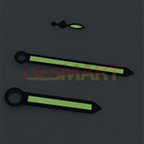 3 Hands Black Trim Green Luminous Watch Hands for ST3600/ST3620/ETA6497/6498