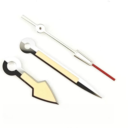 Aiguilles de montre 12,5 mm peintes en orange et argent pour ETA2824 2836 PT5000
