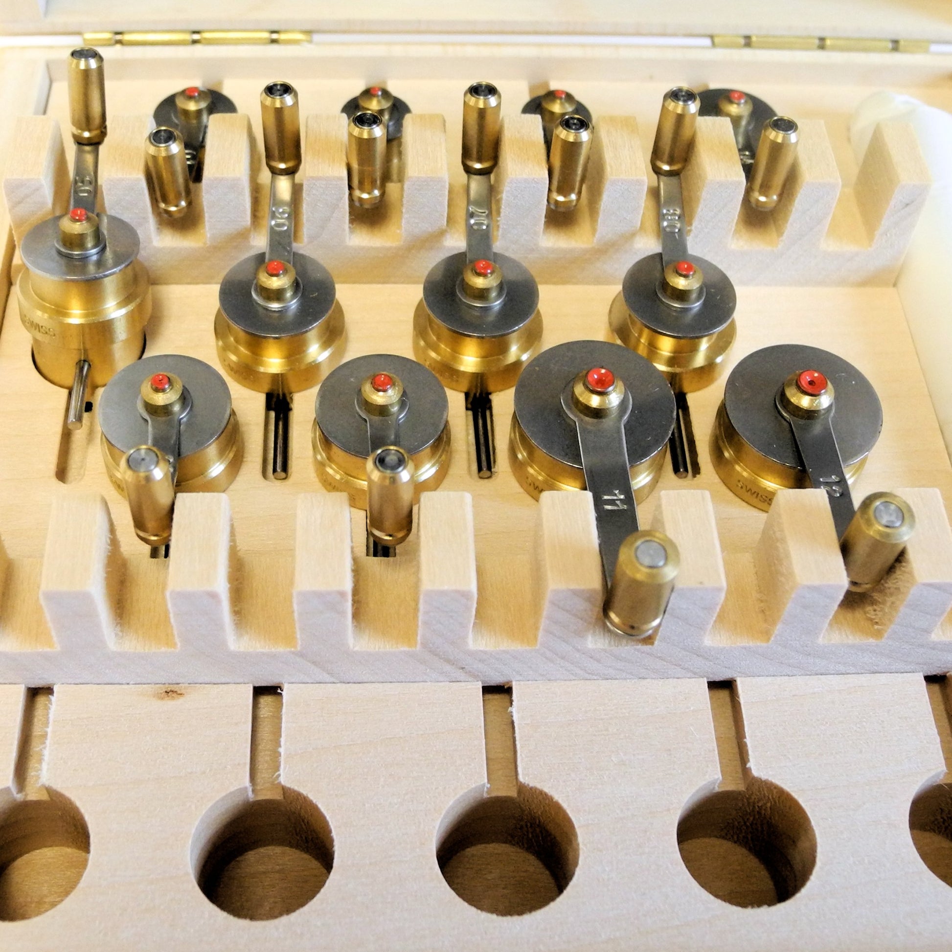 Bergeon 2795-ETA watch mainspring winder set for precise ETA calibre repair and maintenance.