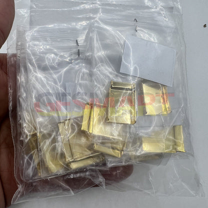 14pcs gold watch strap extenders with clasps, enhancing fit and comfort for various watch brands.