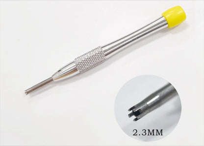 Precision 2.3mm 5-prong bezel cover remover screwdriver for Richard Miller watch repair.