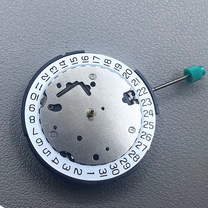 Swiss ISA 8371C quartz movement by ISA, multifunctional watch mechanism for precise timekeeping.