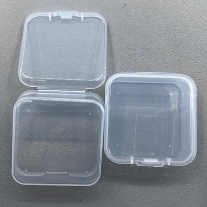 10 PIECES Square Large Plastic PP Transparent Box Fit for Watch Part