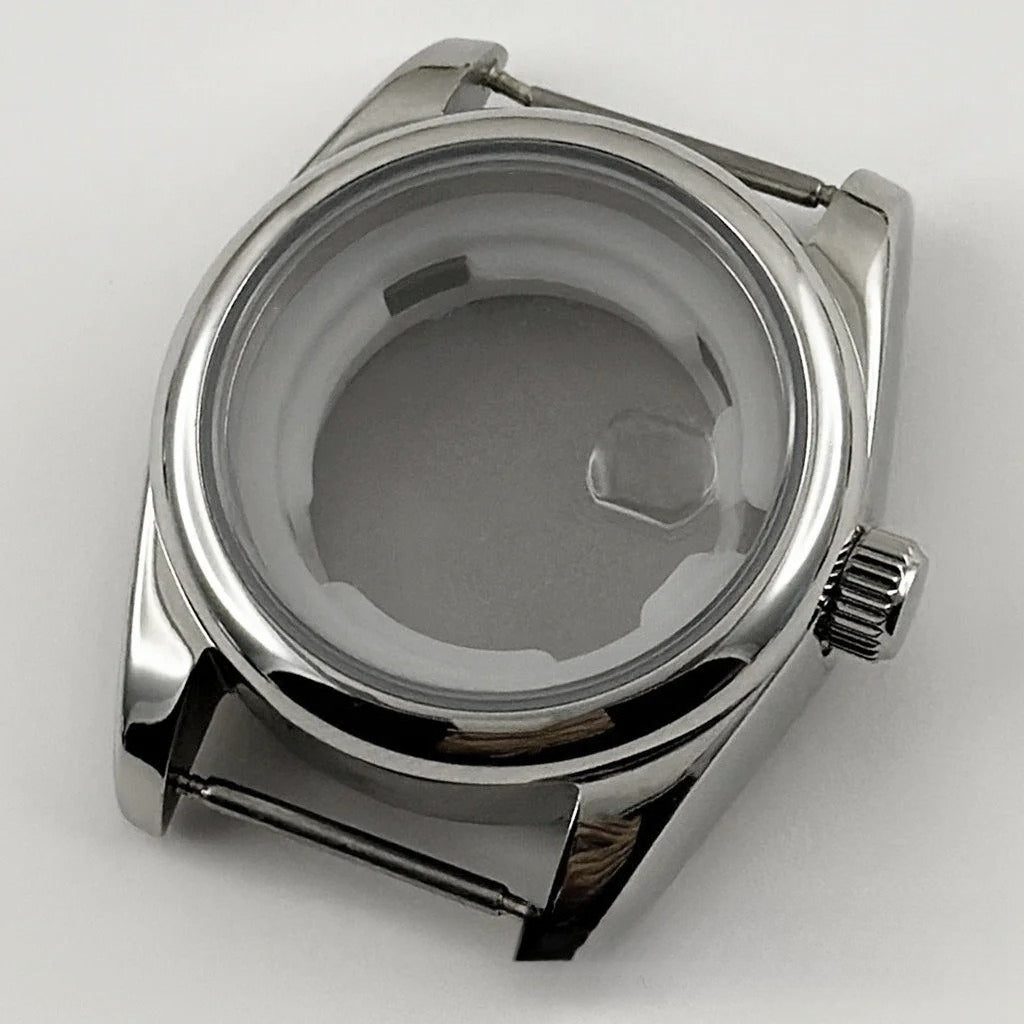 31MM Round Bezel Sapphire Glass Jubilee bracelet Watch Case Ladies Fit NH05 NH06