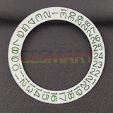 White Background Green Character Date Disk Date Wheel Overlay for NH35 NH36