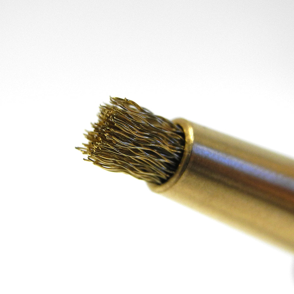 Bergeon 2834-L brass scratch brush �10mm for precise watch accessory cleaning and maintenance.