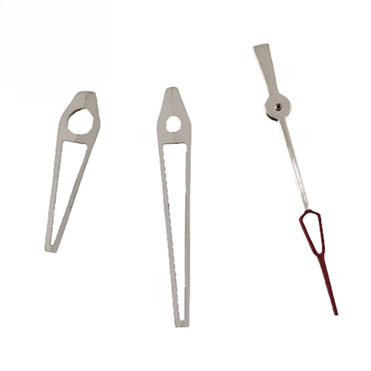 8mmx12mmx12.5mm Isilver Trim Red Tip Lume Hands Set for ETA2836 2824 PT5000