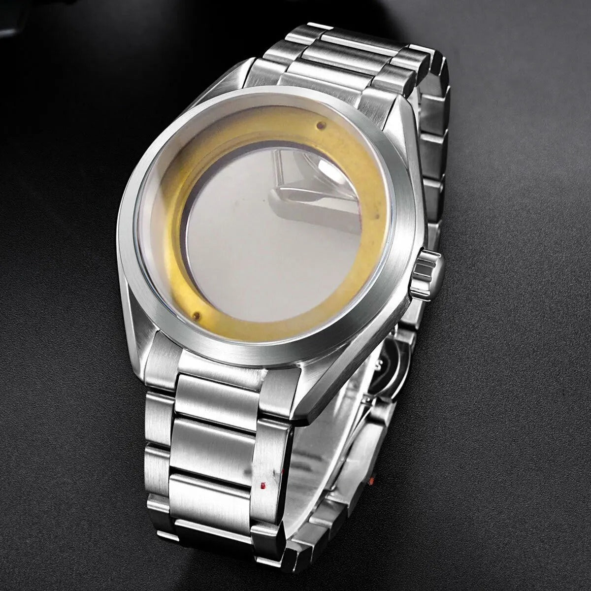 Polished Brushed 41mm 316L Watch Case Fit ETA 2836 Miyota 8215 NH35 NH36 C176