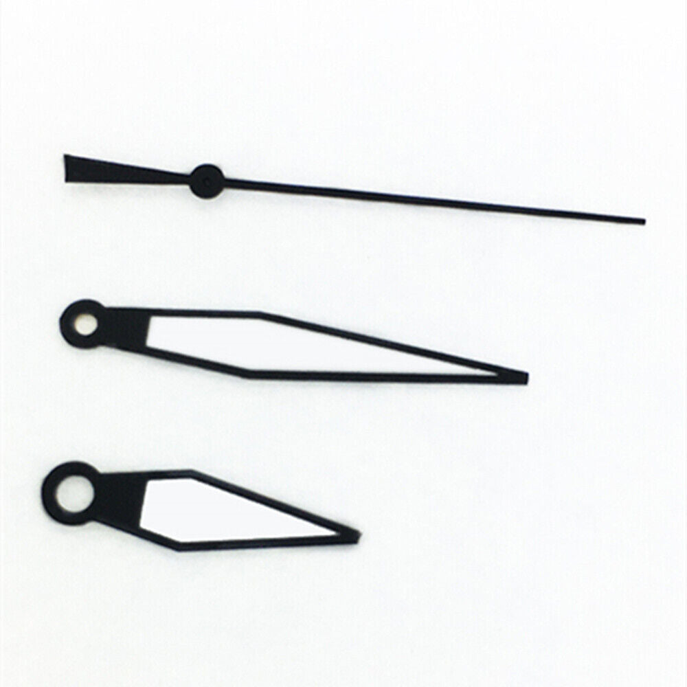 White+diamond orange lume watch hands in diamond shape, compatible with ETA2836/2846/2824/2846 movements for precise timekeeping.