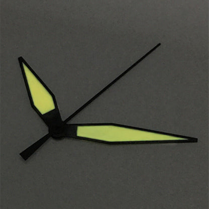 White diamond-shaped orange lume watch hands for ETA2836/2846/2824, bright and stylish timepiece detail.