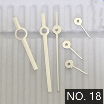 Silver watch hands compatible with Ronda 5030.D quartz movement, precise timekeeping parts by P1-H5-NO18.