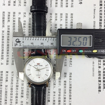 Beijing 31mm manual watch with silver case, double rhomb dial, classic 3-hand design for elegant timekeeping.