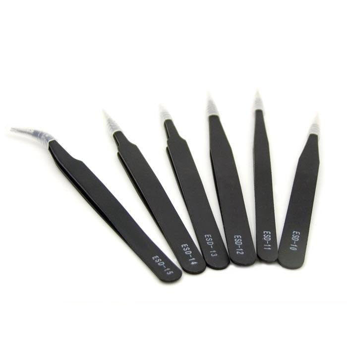 ESD Stainless Steel Tweezers Anti Magnetic Acid resistant and Corrosion-Resistant