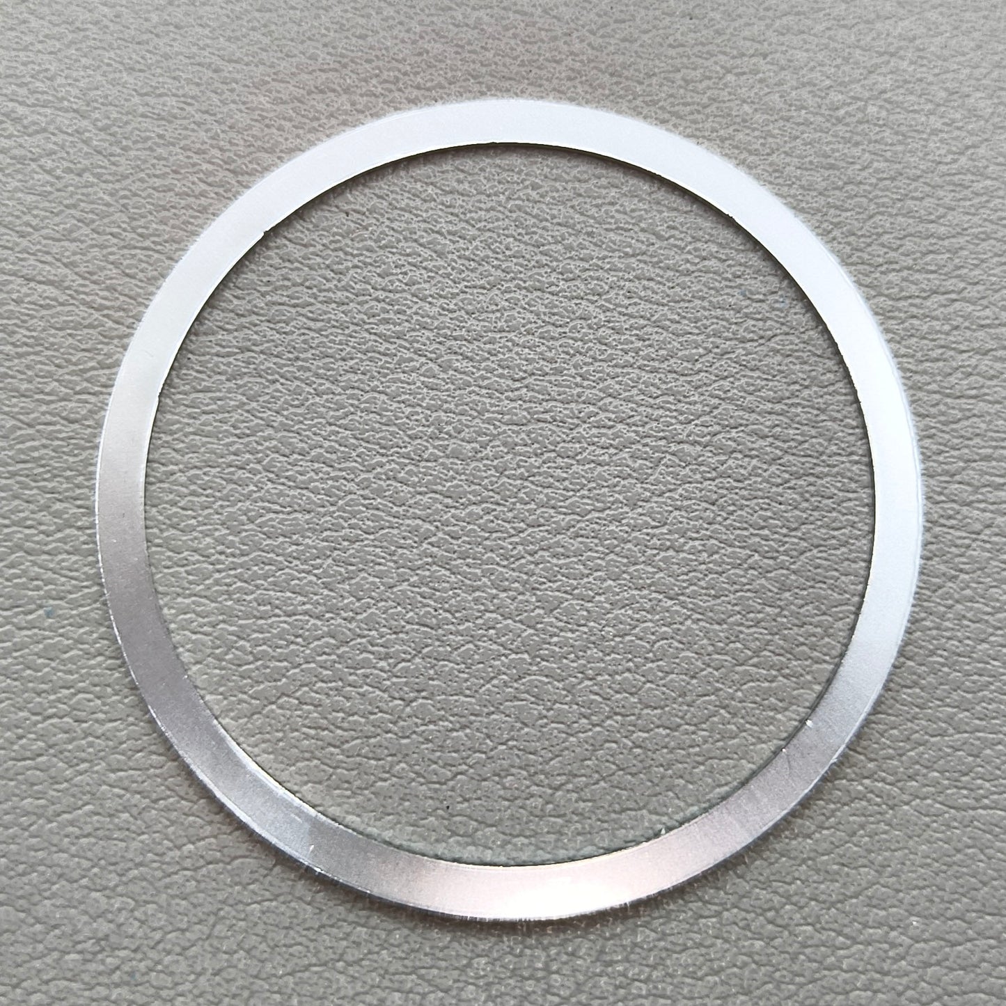 2 PIECES Ring+Black Font Watch Bezel Aluminum Alloy White for Omega Speedmaster