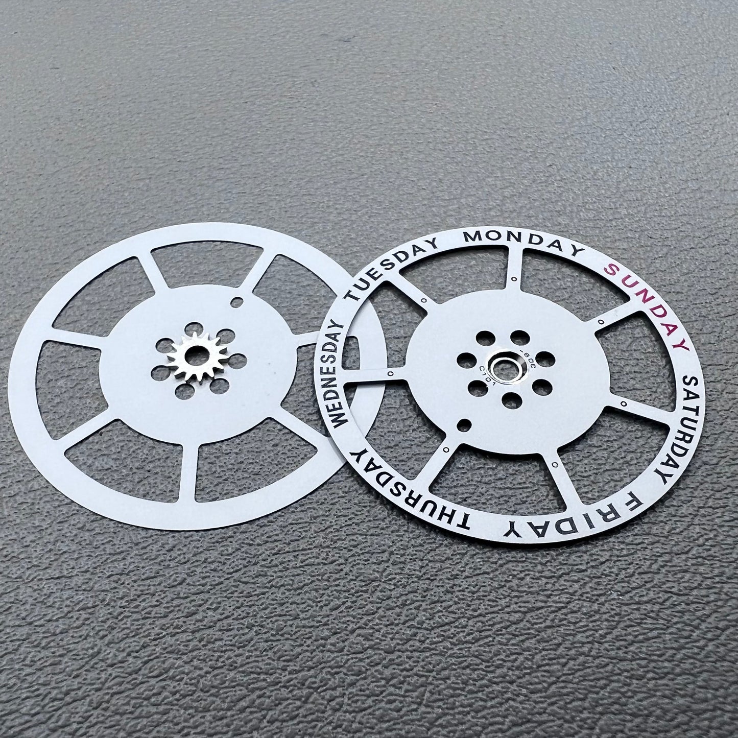 2 PIECES Week Dial Date@12 for Japan Miyota 8285 Movement