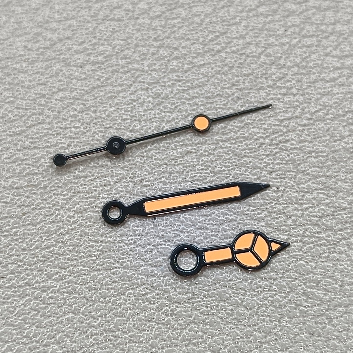 A2 Black-Orange Luminous Watch Hands for NH35/NH36/4R/7S