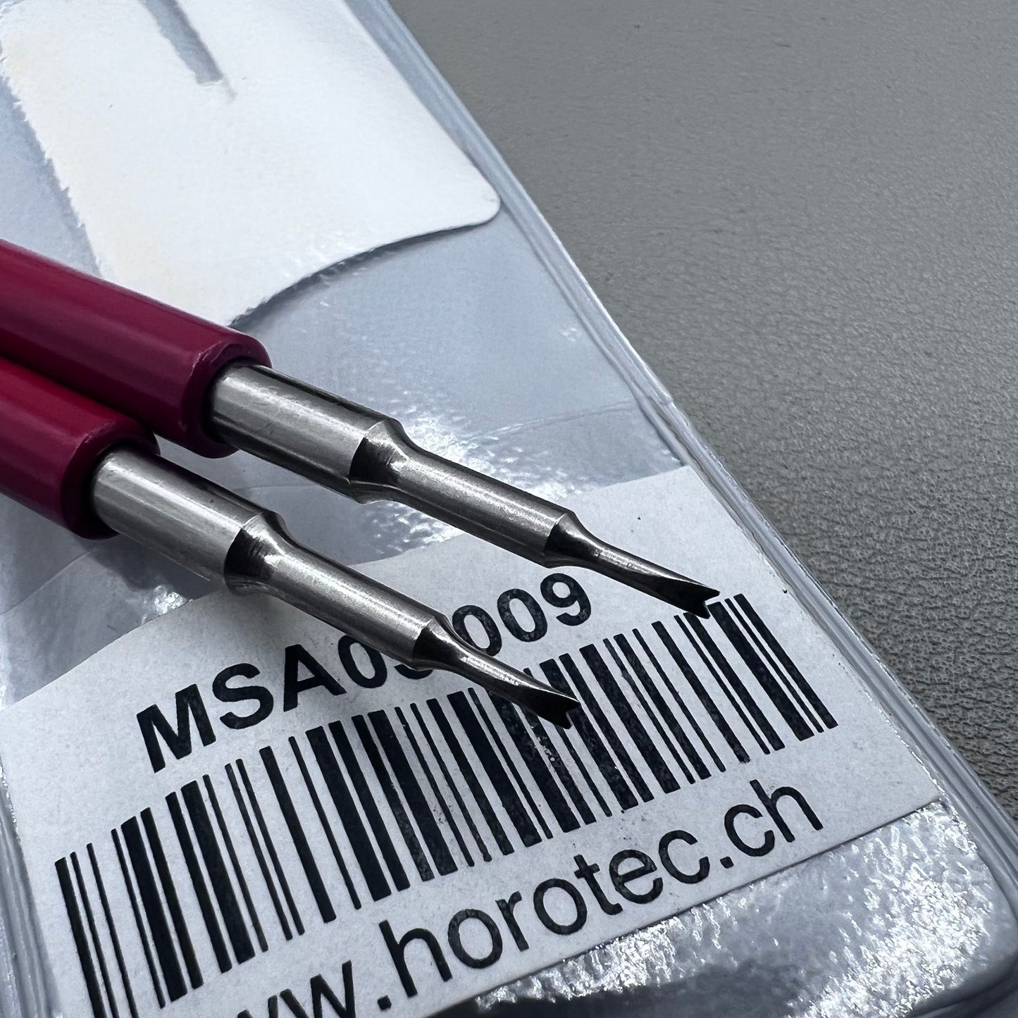 Swiss Horotec MSA05.009 watch hand lifting levers for precise hand removal in watch repair.