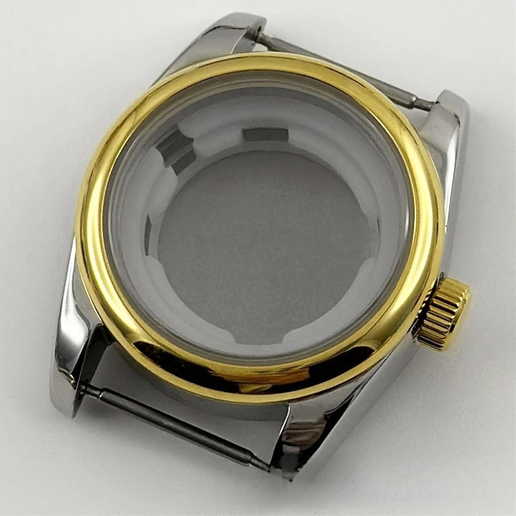 31MM Round Bezel Sapphire Glass Jubilee bracelet Watch Case Ladies Fit NH05 NH06