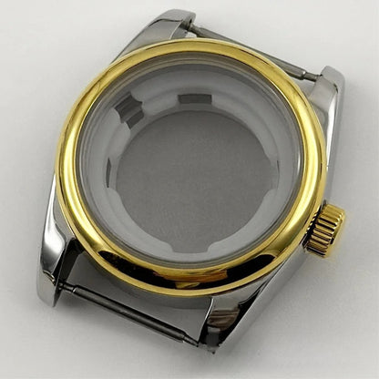 31MM Round Bezel Sapphire Glass Jubilee bracelet Watch Case Ladies Fit NH05 NH06