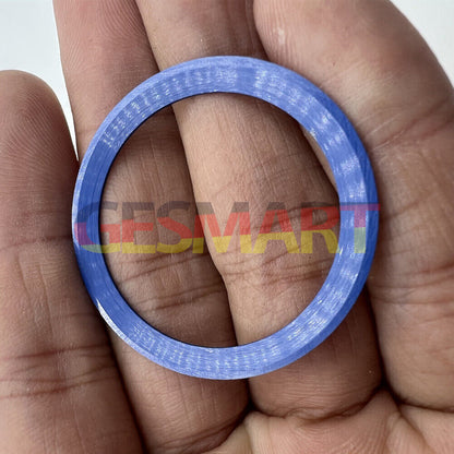 Sea Blue 38mm aluminum watch bezel insert, smooth finish, precise fit for replacement accessory.