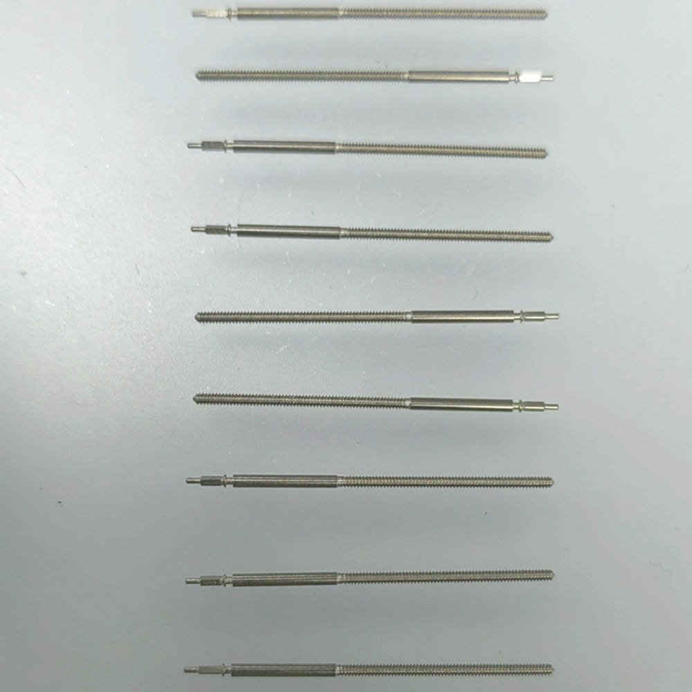 1. Set of 5 extended 25mm watch winding stems for Ronda 751, 753, 762, 763 movements, precise fit and durability.  
