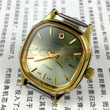 33mm Shanghai Manual Mechanical Watch Golden Nail Gradient Dark Green Dial