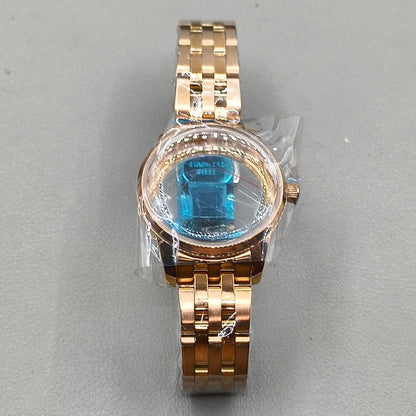33mm Rose Gold Watch Case Strap for NH35 NH36 316L Steel Case Watchband