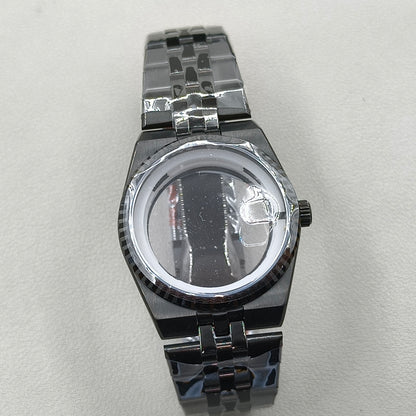 39.5mm Land-Dweller Watch Case Set with Strap Lume Sapphire Glass Fit NH35