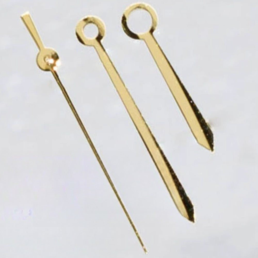 Golden 3-hand watch hands, 16.1x14x10mm, compatible with ETA2836, 2824, 2892A2 movements