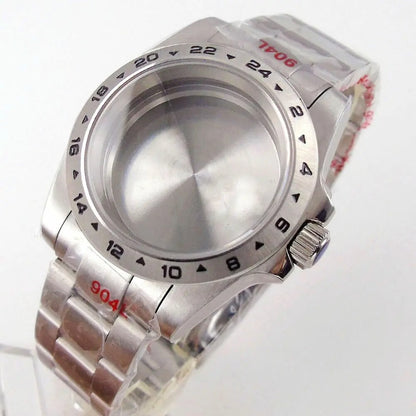 39mm GMT Bezel Sapphire Watch Case Fit NH34/35/36 PT5000 Miyota 8215 2836 2813