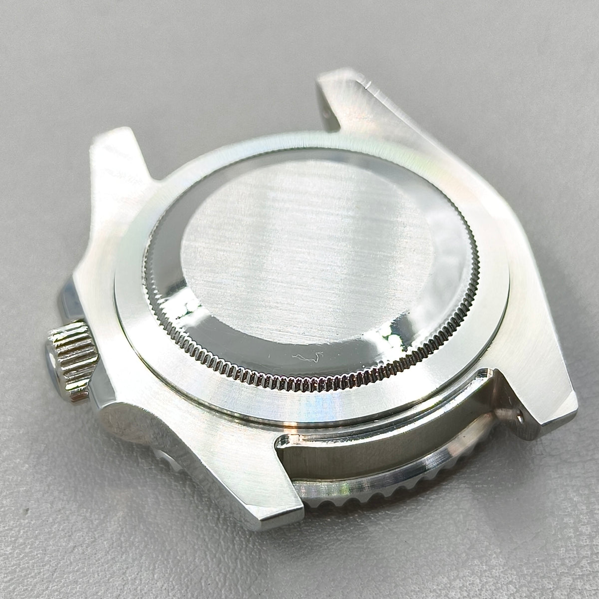 40mm Watch Case for NH35 NH36 Crystal Green Bezel Solid Bottom Sapphire Glass