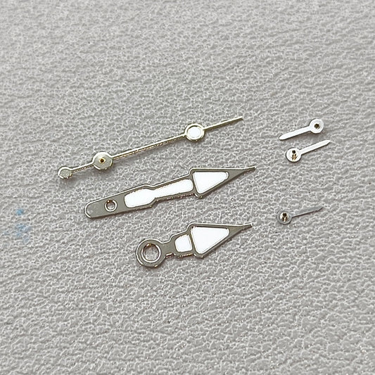 Arrow Shape Green Lume Silver Trim Watch Hands for OS10 OS60 OS80 Movement