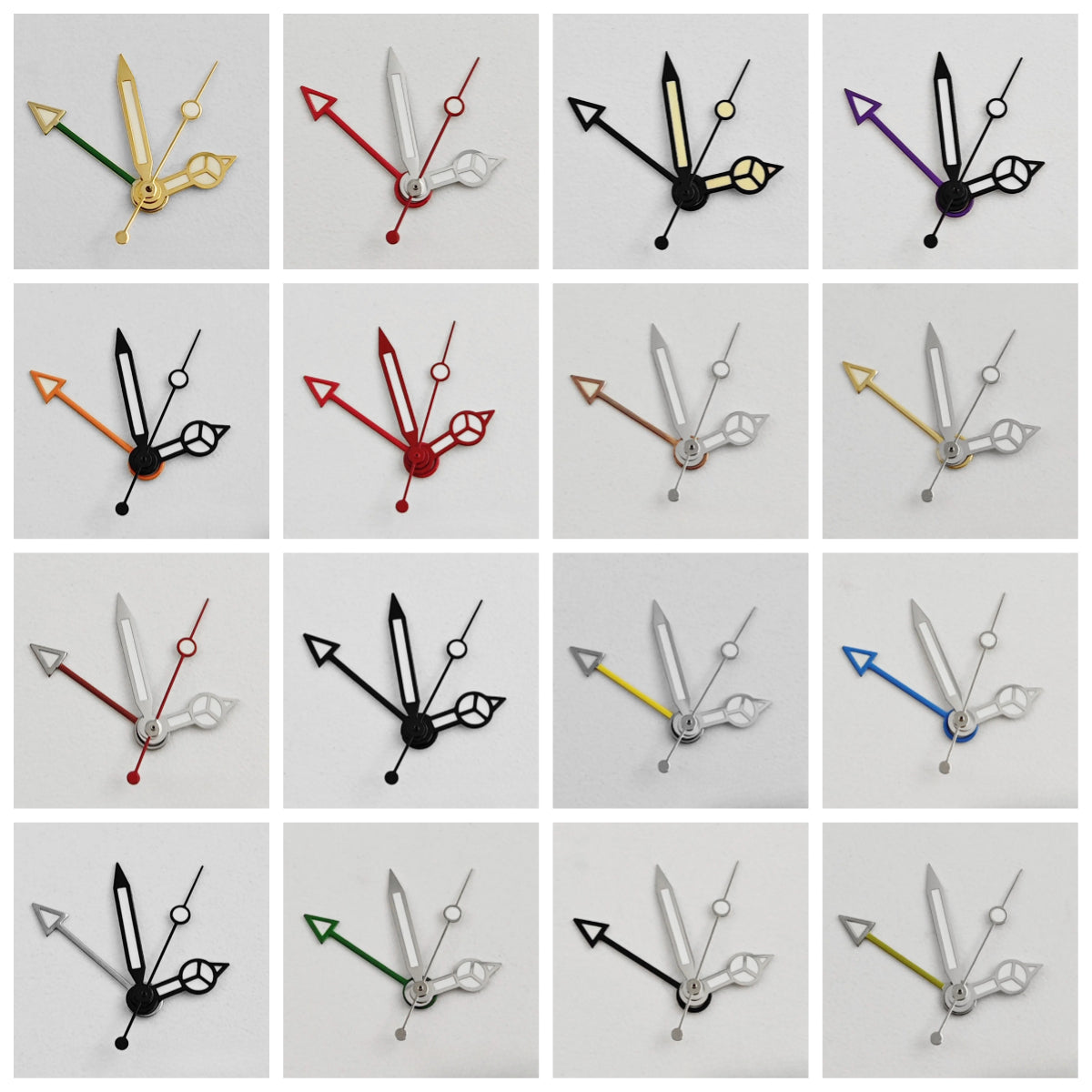 Green Luminous Multicolor Watch Hand for NH35 NH34A 4R34 Diver Aiguille Hands
