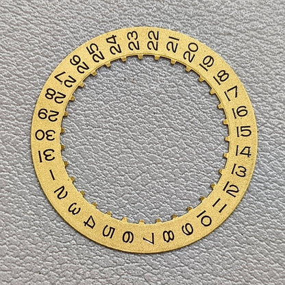 Golden Date Wheel Overlay Generic for ETA 2824 Mechanical Movement Date@3
