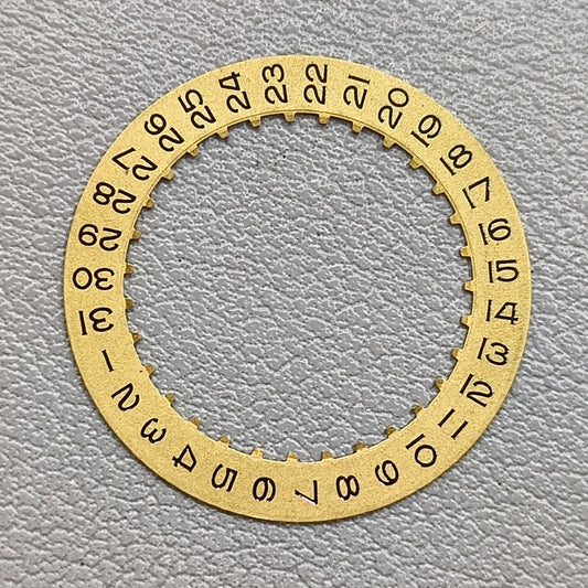 Golden Date Wheel Overlay Generic for ETA 2824 Mechanical Movement Date@3