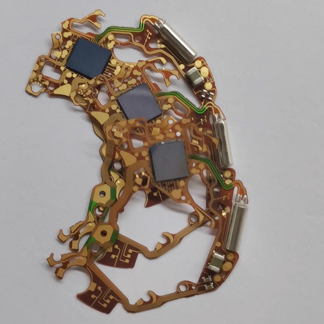 Seiko V175A quartz movement circuit board, original Japan-made watch part for precise timekeeping.