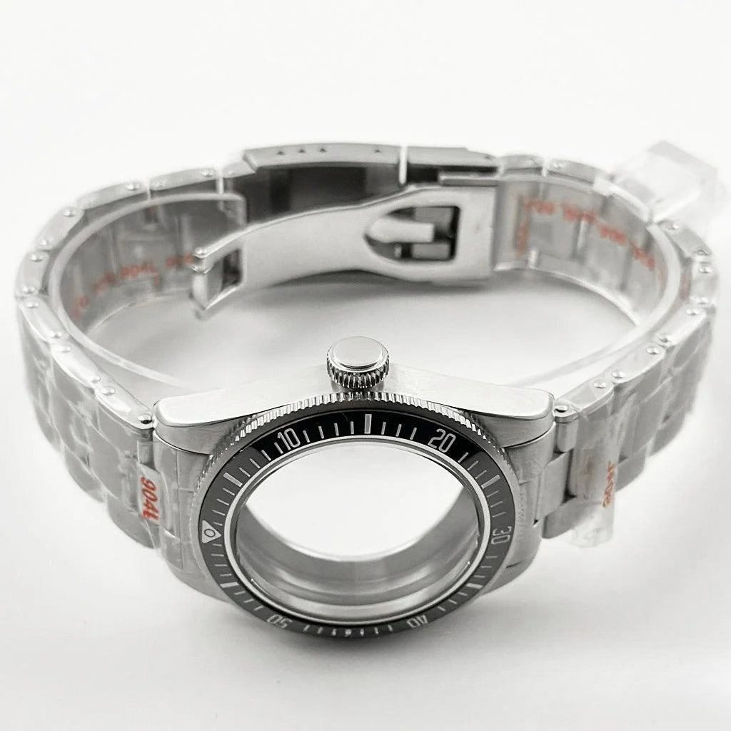39MM Bezel Domed Sapphire Crystal Case for NH34 NH35 NH36 NH38 ETA 2824 PT5000