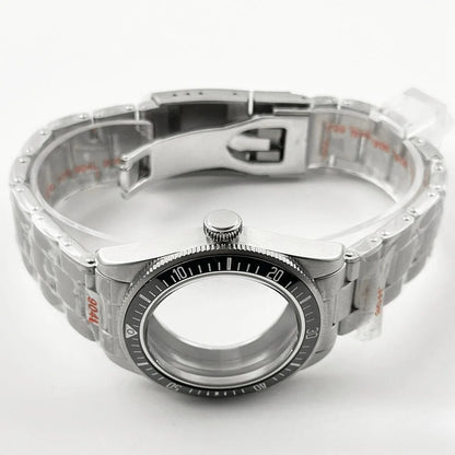 39MM Bezel Domed Sapphire Crystal Case for NH34 NH35 NH36 NH38 ETA 2824 PT5000