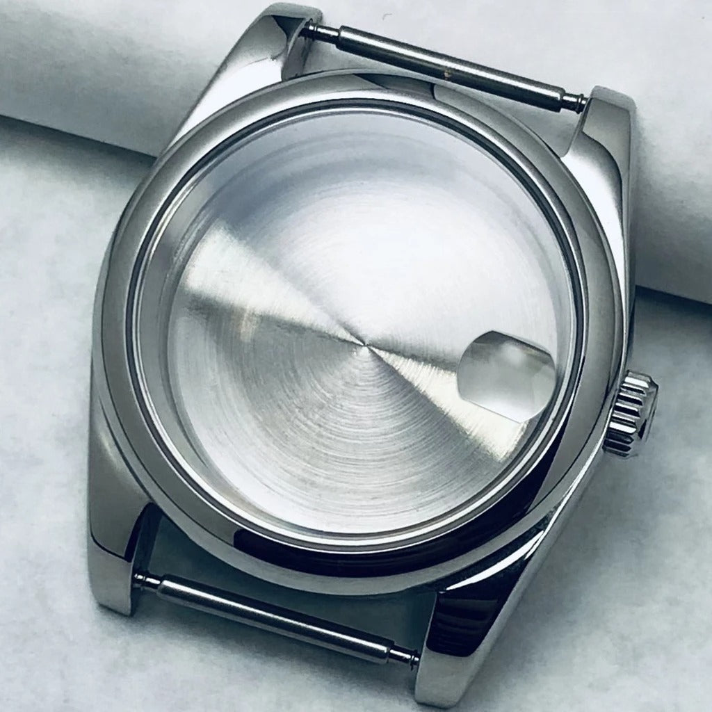 36/40mm S Crown Steel Sapphire Watch Case For NH34 NH35 NH36 ETA 2824 PT5000