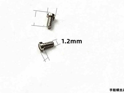 6 Stück Uhrengehäuse-Rückschrauben, 0,7 mm/0,9/1,0/1,2 mm, passend für L4.709/708/209 L4.512 Uhr 