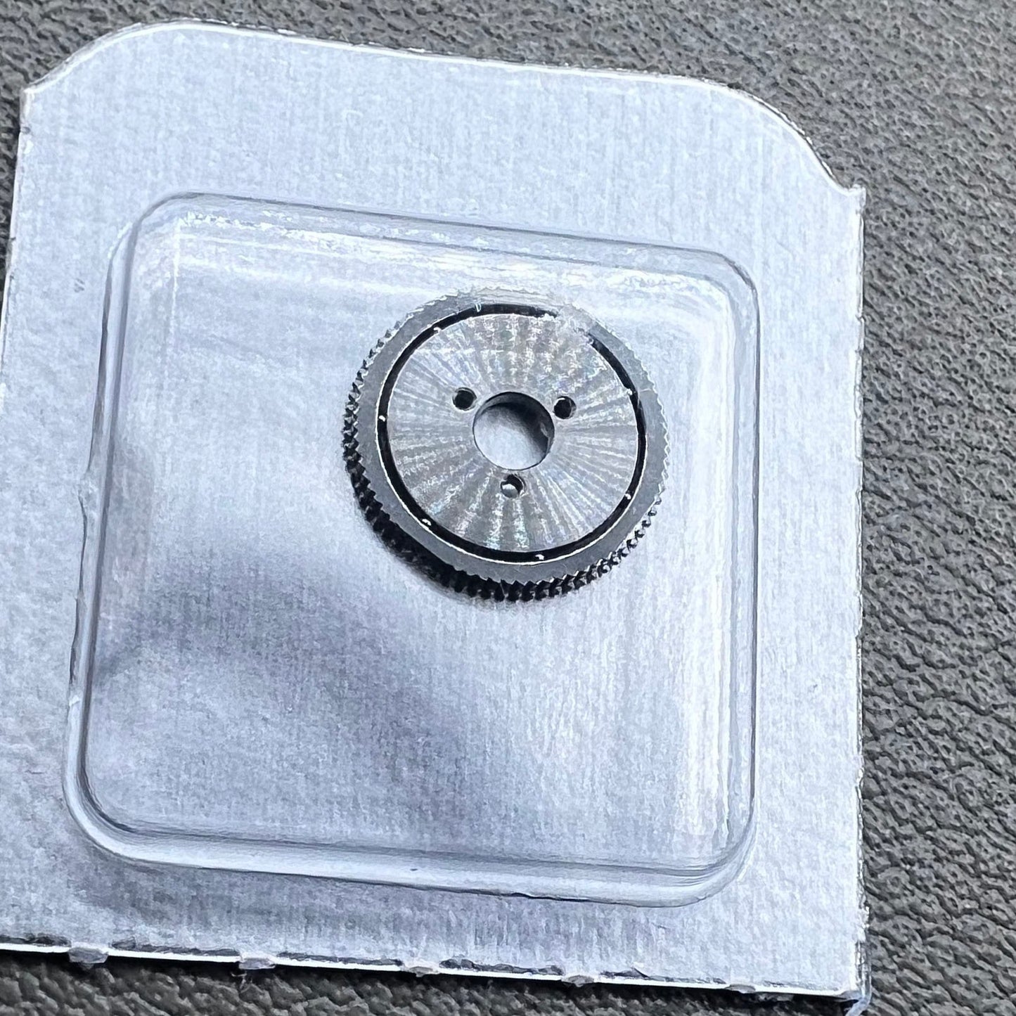 Swiss Silver ball bearing rotor oscillating weight for SW300-1 movement, precision watch accessory.