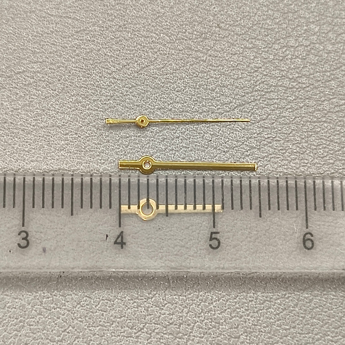 2 Sets No Lume Golden Polished Watch Hands Set for Ronda 515 Movement